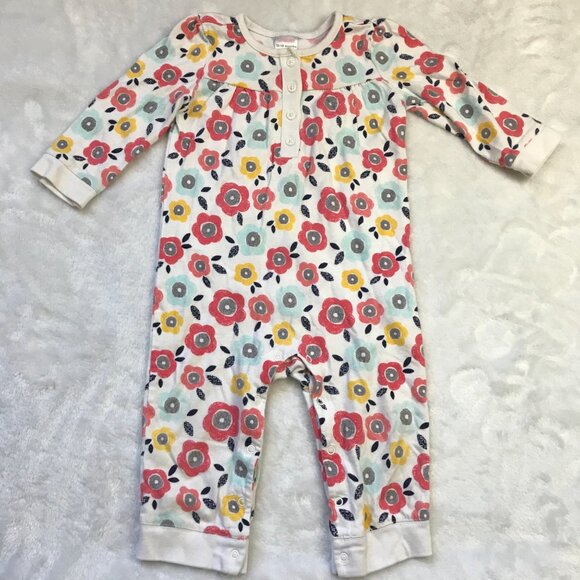 Gymboree Knit One Piece Outfit Baby Size 12-18M Multicolor Floral Print Cotton - Picture 10 of 10